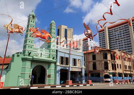 Jamae Mosque,Chinatown District,Singapore,Asia Stock Photo