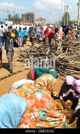 The vibrant market in Jimma, Ethiopia. Stock Photo