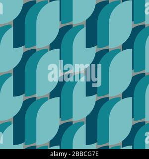 Blue Repeating Vector Pattern Stock Vector