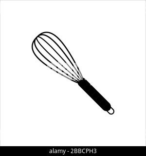 Balloon Whisk For Mixing And Whisking Vector Icon Stock Illustration -  Download Image Now - Wire Whisk, Egg Beater, Whip - Equipment - iStock