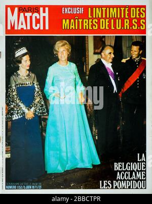 Frontpage of French news and people magazine Paris-Match, n° 1160