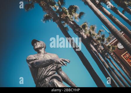 Willie Mays Statue, Oracle Park Stock Photo