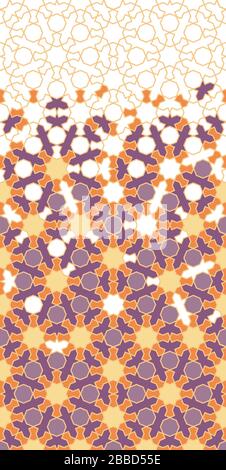 Arabesque vector seamless border Stock Vector