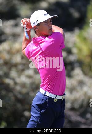 Denmark's Thorbjorn Olesen during day one of the 2013 Open Championship at Muirfield Golf Club, East Lothian Stock Photo