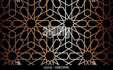 Dark moroccan traditional rich, minimalist black, luxury, premium pattern. Stock Vector