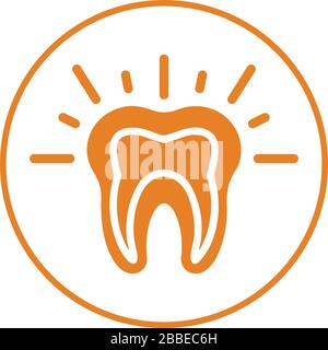 Well organized and fully editable Teeth pain icon, tooth problem icon for vector stock and many other purposes. Stock Vector