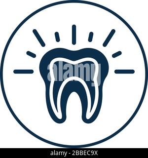 Well organized and fully editable Teeth pain icon, tooth problem icon for vector stock and many other purposes. Stock Vector