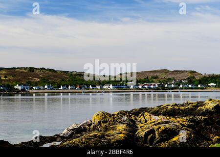 The town of Kyleakin on the Isle of Skye in Scotland Stock Photo