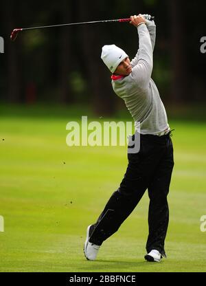 Denmark's Thorbjorn Olesen during Day One of the 2013 BMW PGA Championship, at Wentworth Golf Club. Stock Photo