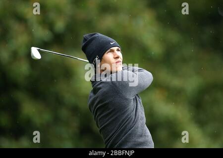 Denmark's Thorbjorn Olesen in action during Day Two of the 2013 BMW PGA Championship, at Wentworth Golf Club. Stock Photo