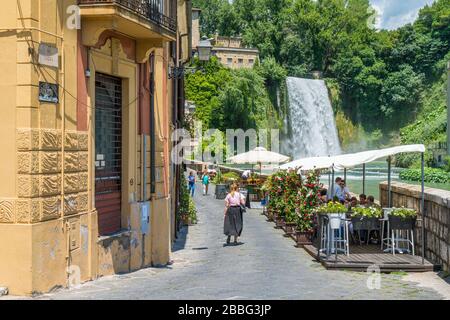 Isola del Liri, small town in the province of Frosinone, Lazio, central Italy. June-06-2019 Stock Photo