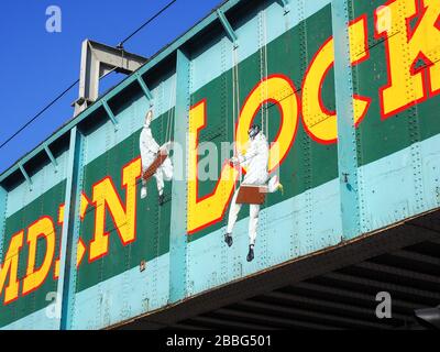 Camden Market/Camden Lock, a pedestrian-only road and large retail markets located in Camden - London Stock Photo