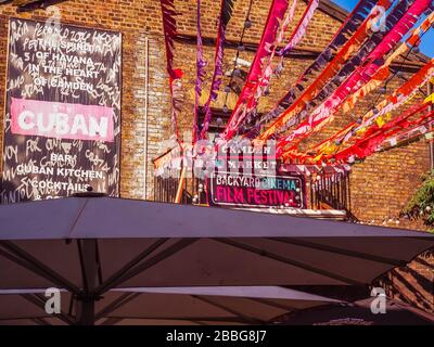 Camden Market/Camden Lock, a pedestrian-only road and large retail markets located in Camden - London Stock Photo