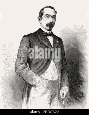 Manuel Gutiérrez de la Concha e Irigoyen, 1st Marquess of Duero, 1808-1874, Spanish politician Stock Photo