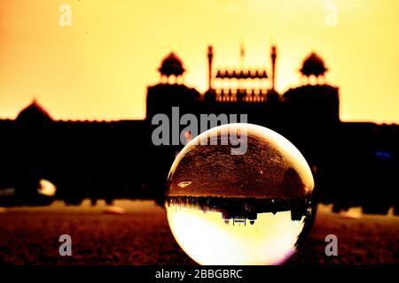 Lahore Gate of Red Fort in Old Delhi, India Stock Photo