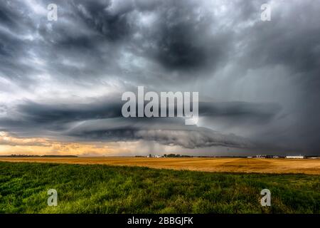 A dramatic wall cloud forms over the Door and Window Trail area in ...