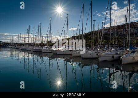 Marina degli Aregai. Marina. Porto turistico a Santo Stefano al mare. Liguria Italia. Stock Photo