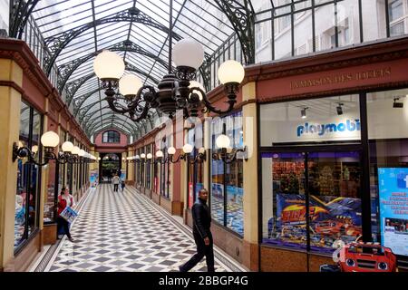 Passage des Princes, toys shops Joué Club Paris Stock Photo