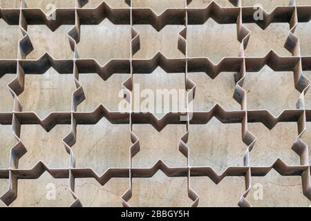 Metal lattice with star shape. Texture useful as a background. Stock Photo