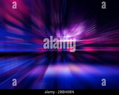 Motion blur - abstract digitally generated 3d illustration Stock Photo