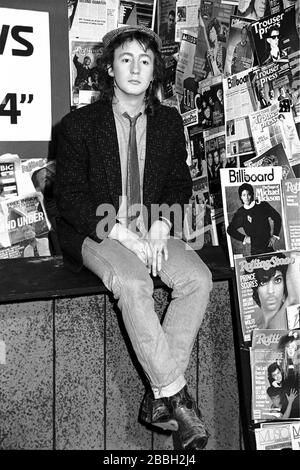 Julian Lennon on the set of the television special 'The Year That Rocked '84'. Philadelphia, PA. December, 1984.Credit:  Scott Weiner / MediaPunch Stock Photo