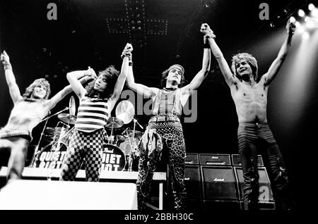 Quiet Riot performing at the Spectrum in Philadelphia, PA.November 5, 1983. Credit:  Scott Weiner / MediaPunch Stock Photo