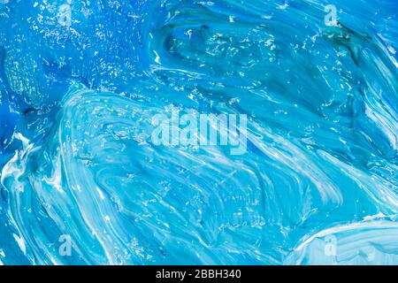 Blue painted texture as background Stock Photo