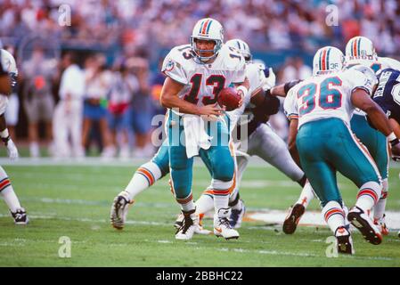 Dan Marino, quarterback for the Miami Dolphins is shown in action against  Pittsburgh Steelers, Oct. 8, 1984. (AP Photo/Gene Puskar Stock Photo - Alamy