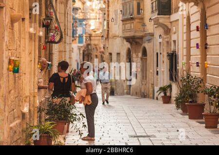 Malta, Birgu: BIRGUFEST - This event taking place in Birgu (also known as Vittoriosa), which is one of Malta's oldest and most historic cities, has no Stock Photo