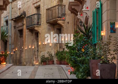 Malta, Birgu: BIRGUFEST - This event taking place in Birgu (also known as Vittoriosa), which is one of Malta's oldest and most historic cities, has no Stock Photo