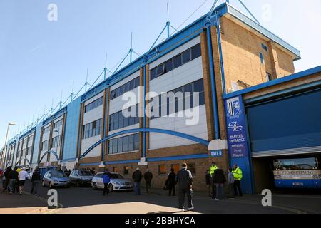 General view of the MEMS Priestfield Stadium in Gillingham. Stock Photo