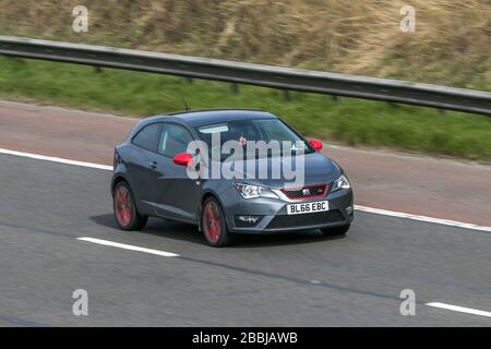 Seat Ibiza FR car showcased at the Brussels Expo Autosalon motor show.  Belgium - January 12, 2016 Stock Photo - Alamy