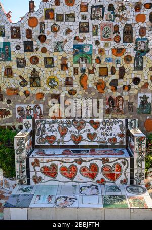 Fusterlandia, public-art installations by local artist José Fuster, with colorful, whimsical mosaics, Playa de Jaimanitas, Havana, Cuba