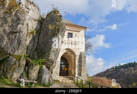 Ruin Of Ojców Castle In Kraków, Poland Stock Photo