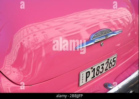 Classic American fifties car, Havana, Cuba Stock Photo