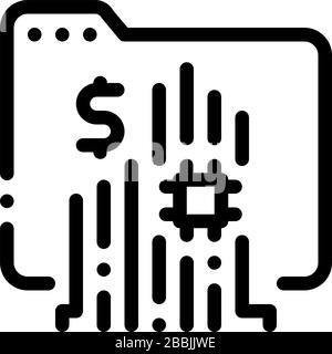 memory card icon vector outline illustration Stock Vector