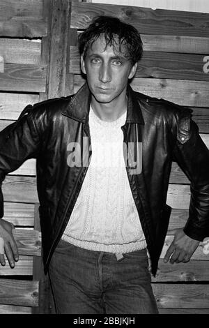 Pete Townshend of The Who backstage on their 1982 Farewell Tour at JFK Stadium in Philadelphia, PA. July 25, 1982.Credit:  Scott Weiner / MediaPunch Stock Photo