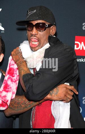 Dennis Rodman performs a dj set at Dusk at Caesars in Atlantic City, NJ ...