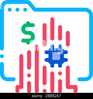 memory card icon vector outline illustration Stock Vector