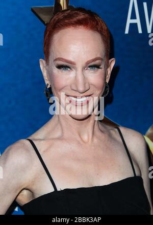 Beverly Hills, United States. 31st Mar, 2020. (FILE) Kathy Griffin Tests Positive for Coronavirus COVID-19. BEVERLY HILLS, LOS ANGELES, CALIFORNIA, USA - FEBRUARY 11: Comedian Kathy Griffin arrives at the 2018 Writers Guild Awards Los Angeles Ceremony held at The Beverly Hilton Hotel on February 11, 2018 in Beverly Hills, Los Angeles, California, United States. (Photo by Xavier Collin/Image Press Agency) Credit: Image Press Agency/Alamy Live News Stock Photo