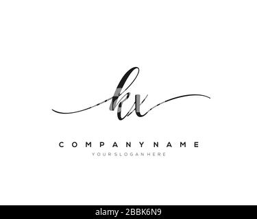 KX Initial Letter handwriting logo hand drawn template vector, logo for beauty, cosmetics, wedding, fashion and business Stock Vector