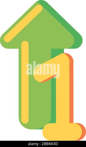 one up on white background vector illustration design Stock Vector