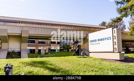 Mar 30, 2020 Sunnyvale / CA / USA - Liquid Robotics headquarters in Silicon Valley; Liquid Robotics, a wholly owned subsidiary of The Boeing Company, Stock Photo