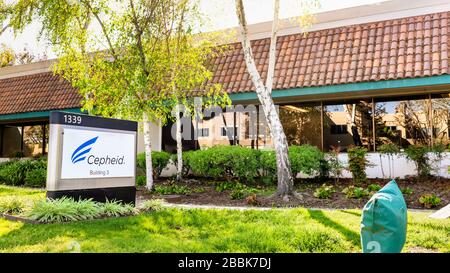 Mar 30, 2020 Sunnyvale / CA / USA - Cepheid headquarters in Silicon Valley; Cepheid Inc is an American molecular diagnostics company, now part of Dana Stock Photo