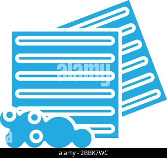 absorbent towels line style icon Stock Vector