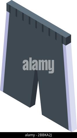 Basketball shorts icon, isometric style Stock Vector