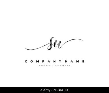 SW Initial Letter handwriting logo hand drawn template vector, logo for beauty, cosmetics, wedding, fashion and business Stock Vector