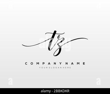 TC Initial Letter handwriting logo hand drawn template vector, logo for beauty, cosmetics, wedding, fashion and business Stock Vector