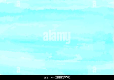 Abstract blue cold color background texture wave pattern. Creative watercolor concept design with modern color Stock Vector