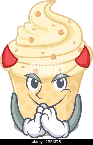 Devil ice cream sundae Cartoon in character design Stock Vector Image ...